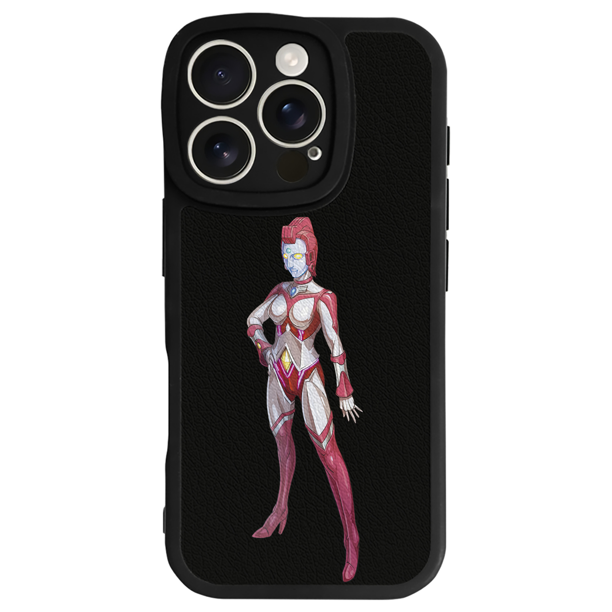 （画像用） ウルトラマン Ultraman 【iPhone 16シリーズ対応】シリコンスマホケース（レザー調） 材質：シリコン